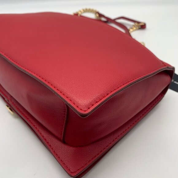 I.N.C. International Concepts Red Pepper Chevron Ajae Flap Convertible Crossbody - Picture 9 of 11